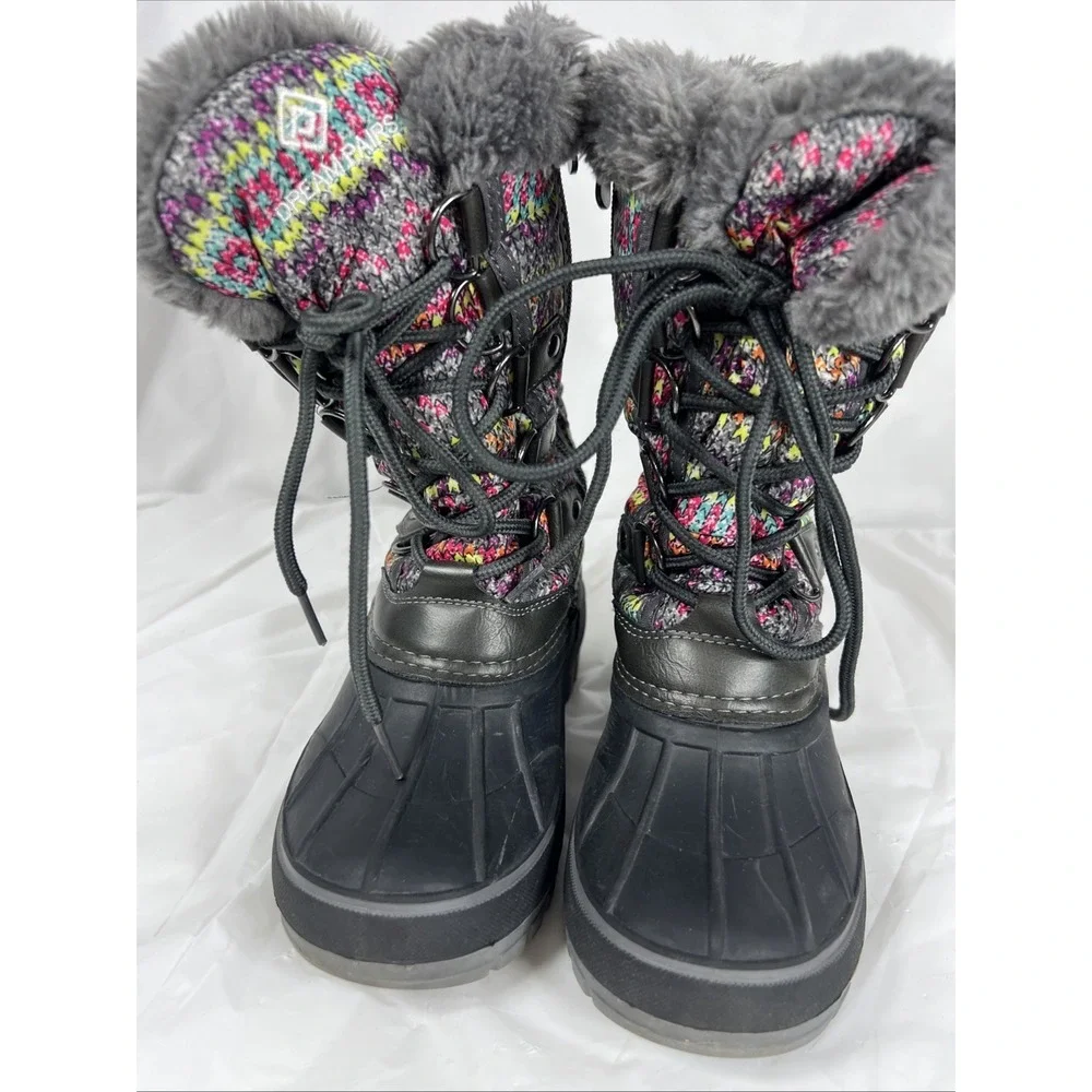 Dream Pairs Girls Size 11  Snow Boots Waterproof‎ Warm Cozy Anti-slip